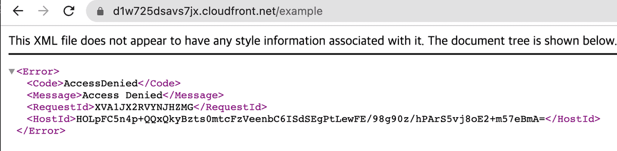 CloudFront Access Denied 3